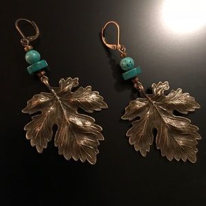 NEW TwisteDesignz Bronze Earrings & Turquoise
